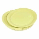 Lot de 20 assiettes en carton  vitamine  23cm tilleul