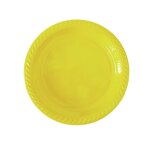 20 assiettes plastique rutilisable 22cm jaune