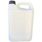 20 bidons 5 l blanc opaque avec bouchon noir - pet