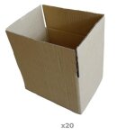 20 cartons d'emballage 20 x 15 x 11 cm