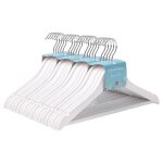 20 cintres enfant bois blanc