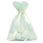 20 sacs en organza 7. 5 * 10cm - ivoire