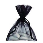 20 sacs en organza 7. 5 * 10cm - noir