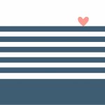 20 serviettes papier c�ur mariniere bleu 33cm