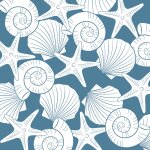 20 serviettes papier coquillage asterie mer 33cm