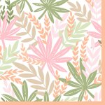 20 serviettes papier feuilles papyrus 33cm