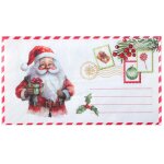 20 serviettes papier lettre pere no�l 40x33cm