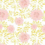 20 serviettes papier pavot etoile rose 33cm