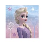 20 serviettes en papier la reine des neiges 33 x 33 cm