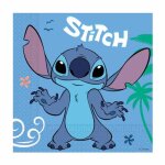 20 serviettes papier stitch 2 plis 33cm bleu