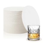 200 sous - verres en papier epaissi, sous - verres ronds en carton blanc de 4 pouces pour les mariages ...