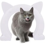 2025 - chatire a 2 voies pour grands chiens, en plastique abs, pour porte intrieure creuse en pvc