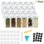 20ml pot a epices verre set de 24 avec tamis etiquettes brosser entonnoir 20ml pot a epices verre set de 24 avec tamis etiquettes brosser entonnoir