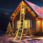 240 lumi�res f��riques led p�re no�l echelle 3m guirlande lumineuse de no�l led avec fonction minuterie ...