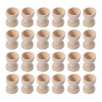 24pcs porte - oeufs en bois coquetiers oeufs supports de stockage d'oeufs coquetiers de pques pour la ...
