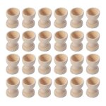 24pcs porte - oeufs en bois coquetiers oeufs supports de stockage d'oeufs coquetiers de pques pour la ...