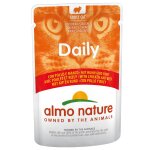 24x70g daily menu almo nature bo�tes pour chat au poulet / boeuf