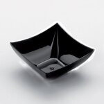 25 coupelles carres 90cc - noir