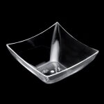 25 coupelles carres 90cc - transparent