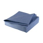 25 serviettes papier airlaid 40cm bleu orage