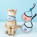 2pcs animal bavoirs rutilisable mignon coeur chat mouchoirs chaton foulards rglable chien bandanas ...