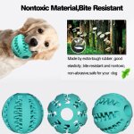 2pcs balle pour chien friandise, boule dentaire en caoutchouc, 5cm jouets interactifs r�sistant aux piq�res ...