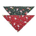 2pc dog bib cool et confortable chien bandage triangulaire foulard pet dog collier nol imprim salive ...