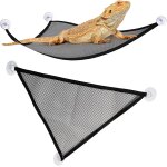 2pcs hamacs de reptiles maille hamac l�zard reptiles tels que des l�zards avec ventouse animal de compagnie ...