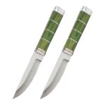 2pcs - jaswehome ensemble de couteaux de cuisine opaques polyvalents en acier inoxydable 3cr13, couteau ...