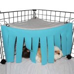 2pcs petit animal hamster tente hamac pet cachette cage accessoires nid lit pour cochon d'inde chinchilla ...
