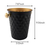 2x créatif en acier inoxydable martelé seau a glace vin seau a champagne maison hôtel glaçons fournitures ... 2x créatif en acier inoxydable martelé seau a glace vin seau a champagne maison hôtel glaçons fournitures ...