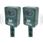 2x répulsif chat, ultrasons et led, eloigner les chats, les chiens et les renard pour jardins et champs, ... 2x répulsif chat, ultrasons et led, eloigner les chats, les chiens et les renard pour jardins et champs, ...