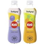 2x sirop sodapop keli ananas + fruit de la passion 500ml