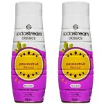 2x sodastream passionfruit zero sirop 440ml