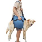 2xl, bleu)harnais de transport pour chien, sac a dos d'urgence pour animaux de compagnie, harnais de ...