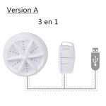 3 en 1 laveuse  ultrasons pour mini - machine  laver portable