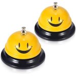 (3. 35 pouces de diamètre) (jaune)sonnette d'appel 2pcs, service de bell pour le porter de cuisine bar ... (3. 35 pouces de diamètre) (jaune)sonnette d'appel 2pcs, service de bell pour le porter de cuisine bar ...