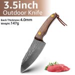 3. 5 pouces e - couteau de boucher forgé a la main en acier a haute teneur en carbone, couperet a viande ... 3. 5 pouces e - couteau de boucher forgé a la main en acier a haute teneur en carbone, couperet a viande ...