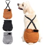 3 couches lavables pour chienne femelle avec bretelles amovible, culotte protection confort couche lors ... 3 couches lavables pour chienne femelle avec bretelles amovible, culotte protection confort couche lors ...