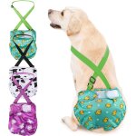 3 couches lavables pour chienne femelle avec bretelles, culotte protection confort couche lors des règles, ... 3 couches lavables pour chienne femelle avec bretelles, culotte protection confort couche lors des règles, ...