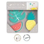 3 crochets pat�res enfants - ananas past�que