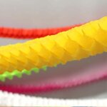 3 guirlandes boa 2m - jaune vif