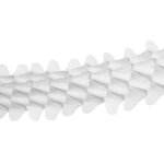 3 guirlandes boa papier de soie bio 2m blanc