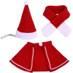 3 pi�ces d'accessoires de d�coration de no�l, adapt�s aux animaux de compagnie, chapeaux, echarpes, ch�les, ...