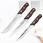 3 pices - couteau a dsosser'abattage forg en acier inoxydable, coupe viande, boucher, tranchage fait ...