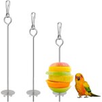 3 pièces brochette d'oiseau brochette de perroquet mangeoire en acier inoxydable mangeoires brochette ... 3 pièces brochette d'oiseau brochette de perroquet mangeoire en acier inoxydable mangeoires brochette ...