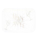3 plats carton traiteur annee or 35x25. 5cm blanc