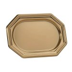 3 plats traiteurs octogonal 27x19cm or