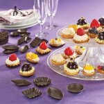 30 moules a tartelettes ou petits fours 6 modles acier revtu gobel