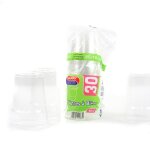 30 verres a biere reutilisables 40cl transparent